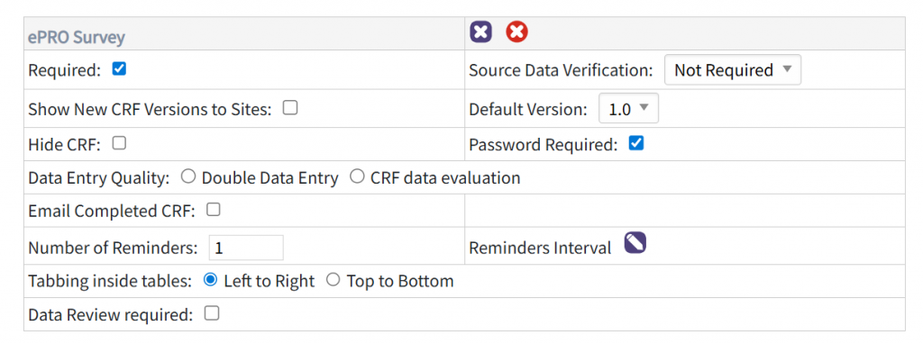 Picture of the Edit Event page with single Form